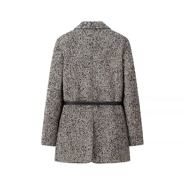 Stylish Women's Loose-Fit Coat with Belt, Chic and Versatile Fashion Coat.