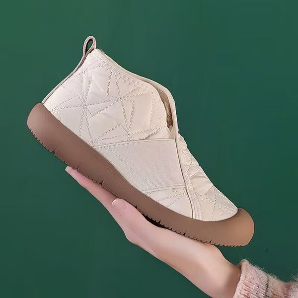 Warm Cotton Winter Boots - Non-slip & Waterproof - Stylish Winter Footwear - Black, Khaki, Beige - Unisex - Size 35-44