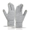 Windproof Fleece-Lined Cycling Gloves for Cold Weather in Multiple Colors with Touchscreen Functionality