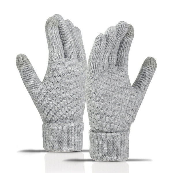 Windproof Fleece-Lined Cycling Gloves for Cold Weather in Multiple Colors with Touchscreen Functionality