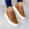 Women's Casual Sneakers in Assorted Colors - Versatile Style and Comfort. Low Top Design with 3-5CM Mid Heel. Durable PU Material. Easy On and Off.