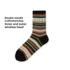 Vintage Rhombus Pattern Mid-Calf Cotton Socks in Various Colors