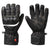 Heated Leather Motorcycle Gloves with High-capacity Battery - Black, Unisex, Winter Riding Gear