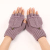 Warm & Stylish Wool Fingerless Gloves for Women - Touch-Screen Compatible
