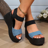 Stylish Women's Platform Sandals in Brown - Breathable and Durable Summer Footwear