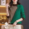 Chic Women's Mock Neck Sweater in Angora Red - Soft Polyester Pullover - Sizes S to XL - Versatile Winter Fashion