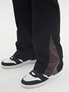 Stylish Leather & Twill Cargo Trousers in White and Black - Men's Urban Fashion