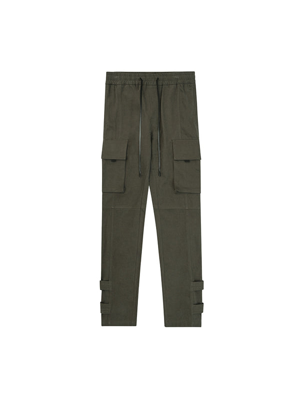 Men's Modern Casual Bound Leg Pants Vintage Style Micro-elastic Fabric Sizes M-XXL Trendy Men's Fashion USA Trend