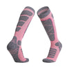 Warm Winter Sports Skiing Socks - Purple, Blue, Orange, Pink - Non-Slip Antibacterial High-Cylinder Cotton Sock for Men & Women.