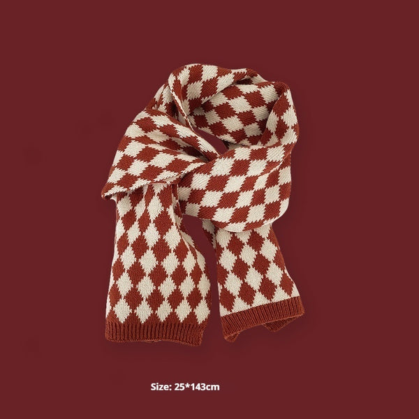 Warm & Cozy Winter Plaid Wool Scarf - Ideal New Year Gift for Couples