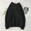 Cozy Fleece-Lined Hooded Sweater in Solid Colors, Polyester, Casual Style, Warm and Comfortable for Fall and Winter