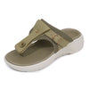 Stylish Thick-Soled Fairy Style Women's Flip-Flops in Black