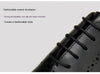 Men's British-Style Lace-Up Leather Shoes, Black/Brown, Breathable, Durable Sole, Business/Formal Wear, Pointed Toe, Premium Quality
