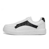 Versatile White Unisex Casual Shoes - Durable PU & EVA Sole, Lace-up Low-Top Design - Men and Women Fashion Footwear