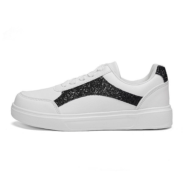 Versatile White Unisex Casual Shoes - Durable PU & EVA Sole, Lace-up Low-Top Design - Men and Women Fashion Footwear