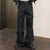 Rugged Straight-leg Work Trousers in Khaki and Black | Heavyweight Polyester | Men's Workwear Fashion