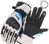 All-Weather Flex-Control Men's Gloves in Green, Red, and Blue for Cold Protection and Outdoor Activities.