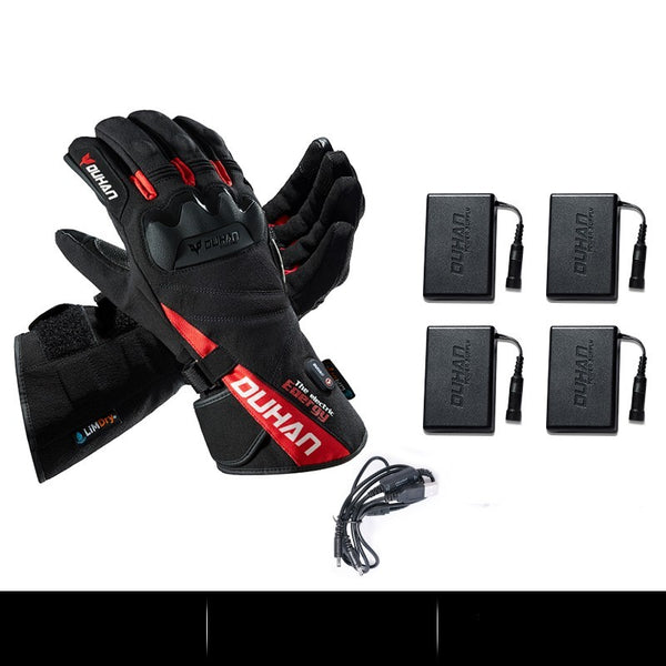 Electric Heated Gloves for Men - Waterproof & Winter-Ready - Voerh Heating System - Various Sizes - Durable Material