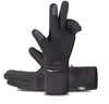 Premium Heated Riding Gloves for All-Weather Sports and Mountaineering - Unisex Black Polar Fleece Gloves with Charger for extended warmth.