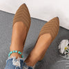 Women's Breathable Pointed Toe Flats - Versatile & Comfortable Ladies Shoes - Cotton Cloth Lining - Ideal for All Seasons