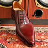 Goodyear Handmade Pointed-Toe Wine Red Shoes - Stylish, Comfortable, and Durable Lace-Up Men's Footwear