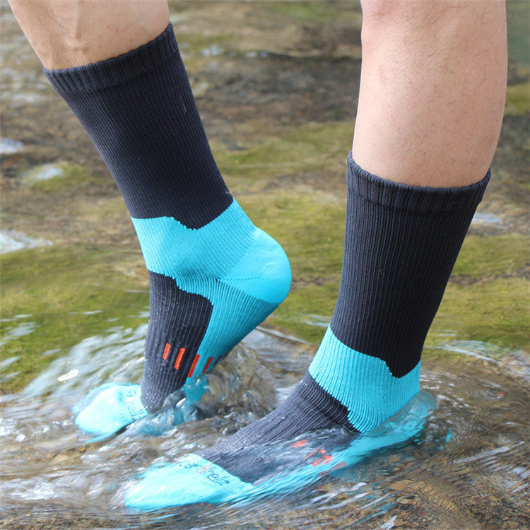 Outdoor Mid-calf Climbing Socks Camping Sports Skiing Wading Breathable Quick-drying Cycling Waterproof Socks