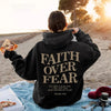 Inspirational "Faith Over Fear" Unisex Hoodie - Soft Cotton Blend Sweatshirt with Empowering Inscription.