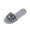 Sequined Plus Size Women's Slippers - Glamorous and Comfortable Footwear for Casual Outings