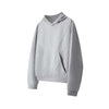 Comfortable 100% Cotton Hooded Sweater in Black - Stitched Design. High-quality fabric, cozy hood, pullover style. US sizes.
