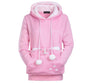Women's Casual Cotton Hoodie with Fashion Cat Design