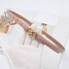 Stylish Women's Double-Ring Genuine Leather Belt - Classic Style Double Ring Belt - Fashionable Women's Accessory - Alloy Buckle -