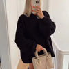 Cozy Round-neck Knit Sweater in Multicolor Options