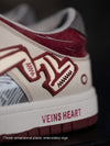Trendy Casual Street Sports Shoes in Wine Red, Unisex Sizes 35-45