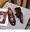 Chic British Vintage Men's Horsebit Loafers in Black or Brown, Premium Cowhide, Sizes 38-44 - Fashionable, Comfortable, Elite Style
