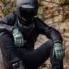 Premium Goat Leather Motorcycle Gloves - Black, Green, Brown - Touch Screen Ready - Men's Biking Gear