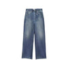 Vintage Wide-Leg Mid-Waist Plus Size Denim Jeans - Women's Fashion