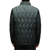 Warm Stand-Up Collar Winter Jacket for Gents in Black Forest - Insulated with White Duck Down Fill.