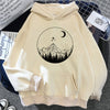 Women's Japanese Gothic Style Aesthetic Hoodie with Gilding Craft
