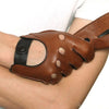 Men's Leather Driving Gloves - Touchscreen-Sensitive, Non-Slip Grip, All-Season Wear, Black/Brown Colors, Sizes S-XL