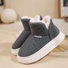 Cozy Unisex Winter Slippers with Anti-Slip PVC Sole - Brown