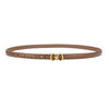 Stylish Women's Double-Ring Genuine Leather Belt - Classic Fashion Accessory