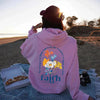 Christian Aesthetic Hoodie with Bible Verse Print in Grey - Women's Polyester Pullover - XS to 3XL Sizes