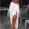 Women's Chiffon Lace Beach Skirt in White, Red, Black, Pink, or Yellow | Sun-Proof Summer Fashion for Women