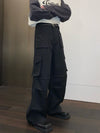 Men's Lightweight Casual Pants with Pleated Design in White and Black