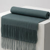 Luxurious Unisex Wool Scarf in Various Solid Colors - Stylish Tassel Design - Winter Fashion Accessory