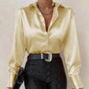 Autumn Vibrant Colors Long Sleeve Polo Shirt - Women's Polyester Fashion, Fall Style - S to XXL Sizes, Casual & Comfortable.