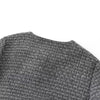 Stylish Round Neck Long Sleeve Women's Coat in Black - Polyester Street Style Fashion for Women