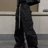 Men's Black Wide-Leg Cotton Trousers - Versatile & Comfortable Fashion Piece