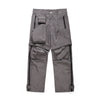 Functional Zip Nylon Trousers Black Grey Detachable Pockets Skinny Fit Acrylic Men Casual Wear