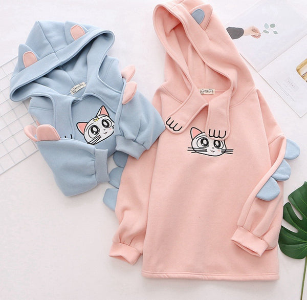 Comfy Merry Pretty Women's Cotton Hoodie Sweatshirt, Casual and Cozy Fashion for Women, Relaxed Fit Hooded Sweatshirt